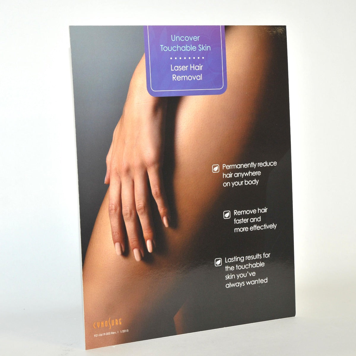Cynosure Laser Hair Removal Office Marketing Patient Standup Display Stand 2015
