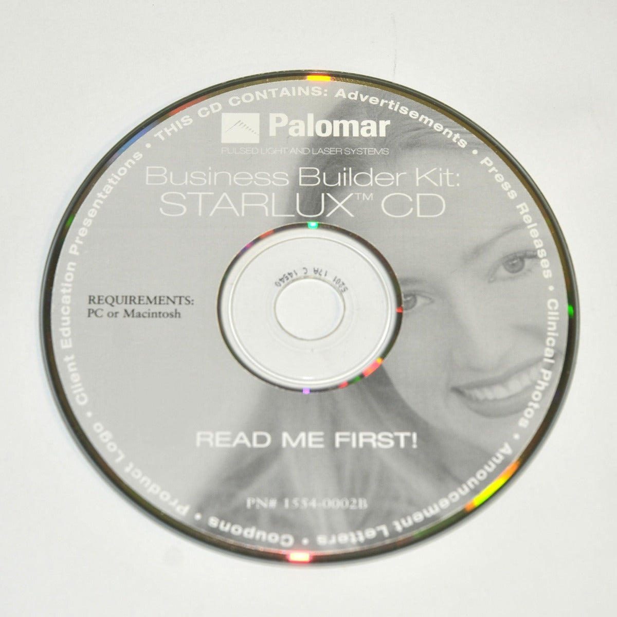 Palomar StarLux Laser Business Builder Kit Client Education Photos CD-Rom