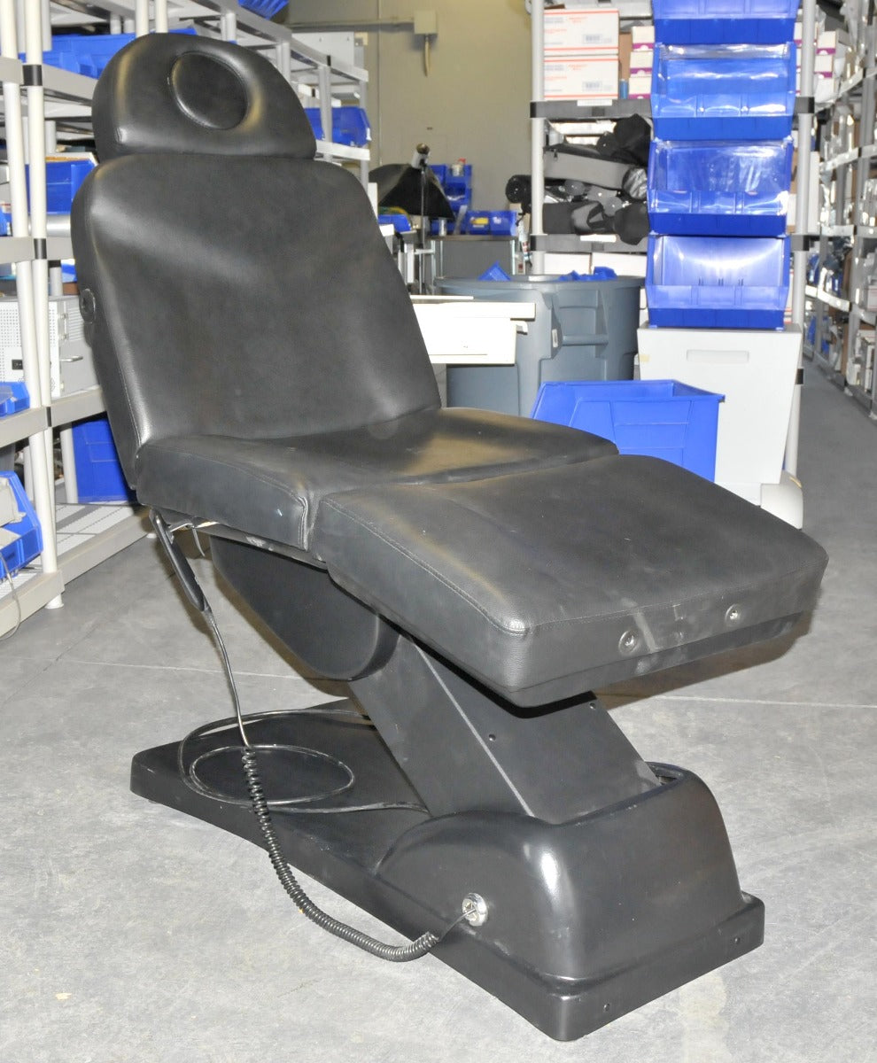 Adjustable Electric Power Spa Facial Chair Table Black Bed Therapy Medical Seat