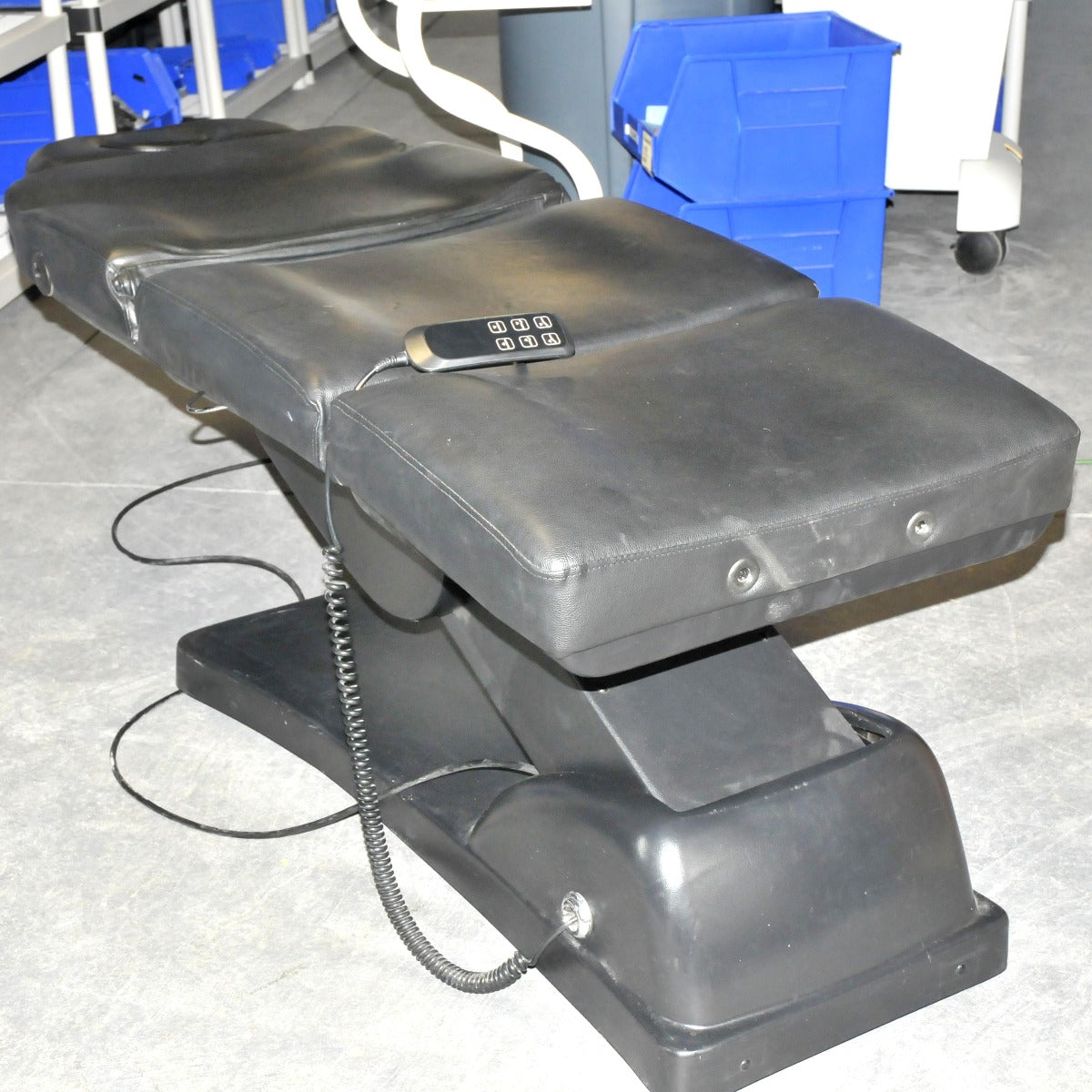 Adjustable Electric Power Spa Facial Chair Table Black Bed Therapy Medical Seat