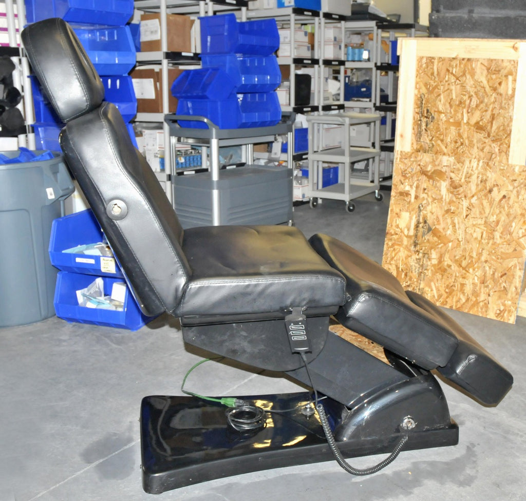 Adjustable Electric Power Spa Facial Black Bed Table Chair Therapy Clinic Seat
