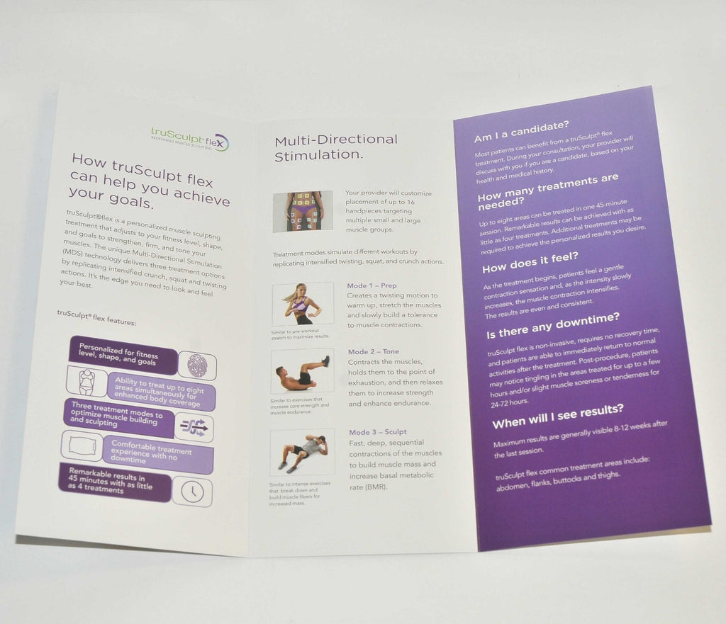 Cutera truSculpt Flex Redefining Patient Marketing Pamphlet Office Brochure x34
