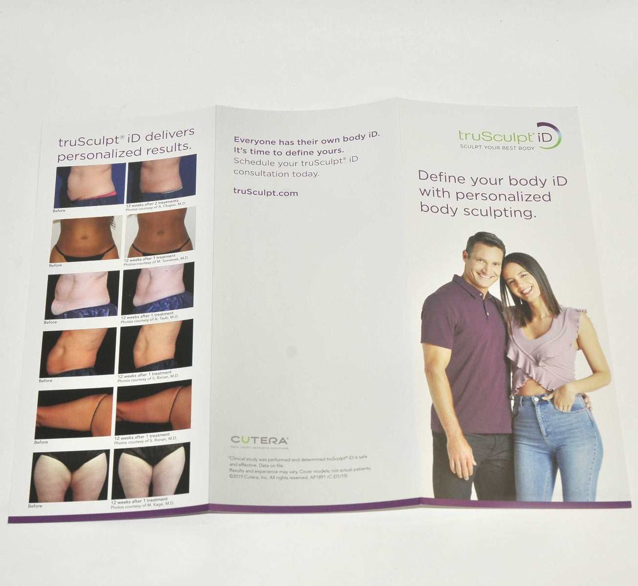Cutera truSculpt iD Bodysculpting Patient Brochure Marketing Body Sculpt x25Pcs
