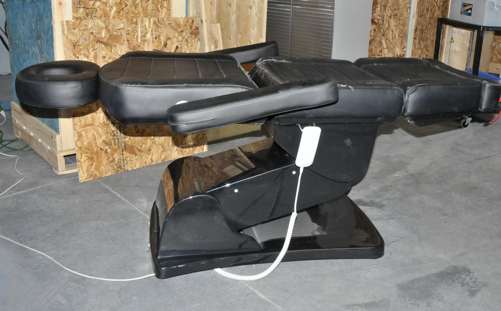 Alva Adjustable Electric Power Spa Facial Black Bed Table Chair Therapy Massage