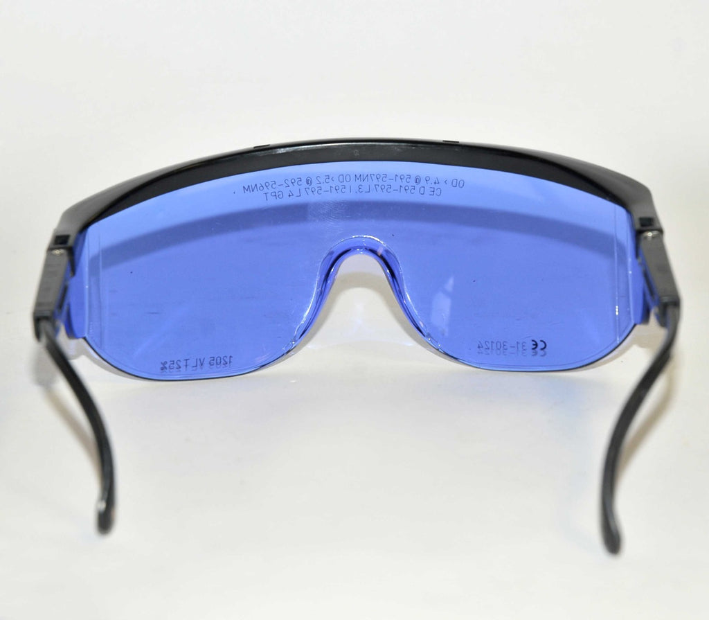 Glendale Laser Operator Eyewear Safety Glasses 592-596nm Blue Tint 31-30124 GPT