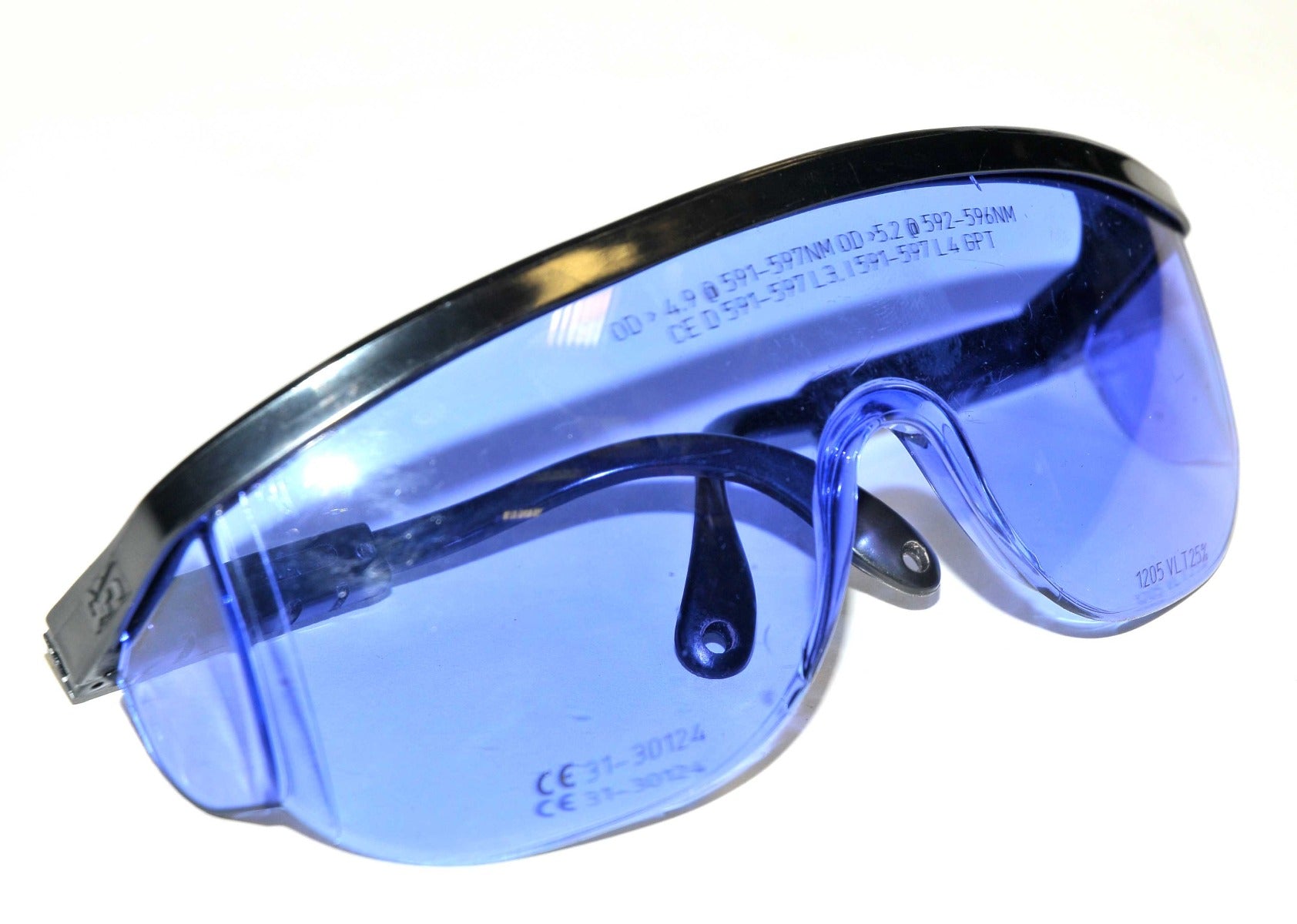Glendale Laser Operator Eyewear Safety Glasses 592-596nm Blue Tint 31-30124 GPT
