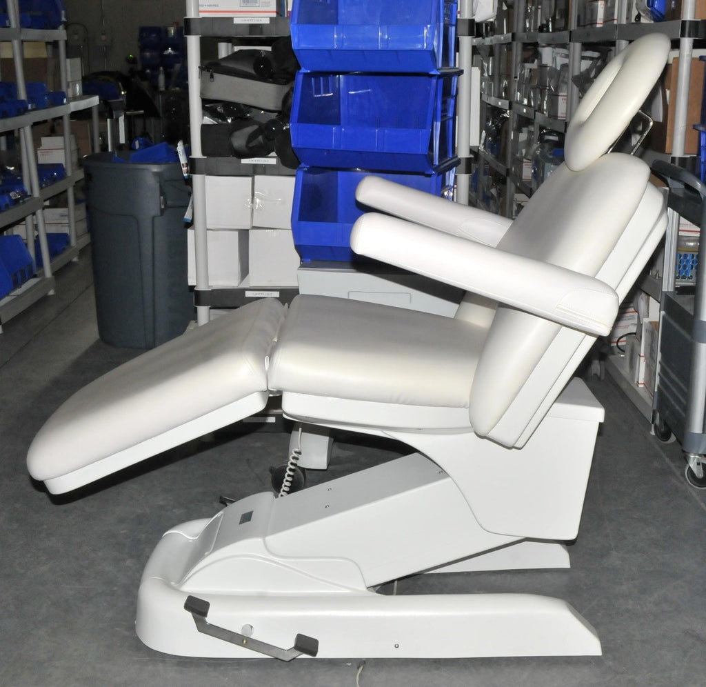 Alva White Adjustable Electric Power Spa Facial Chair Table Bed Massage Office