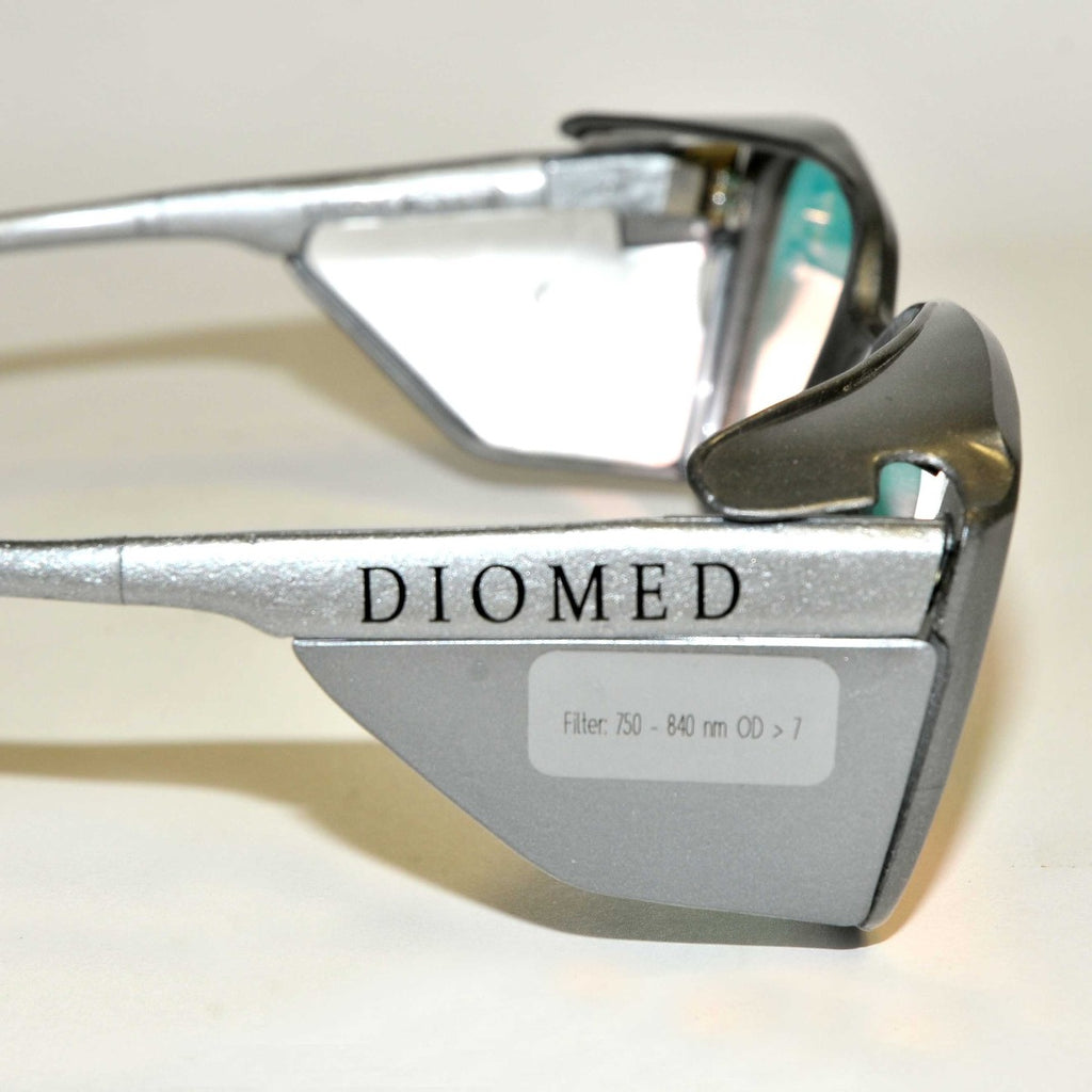 Diomed Silver Frame Laser Safety Glasses Eye Protection 750-840 nm OD > 7 Filter
