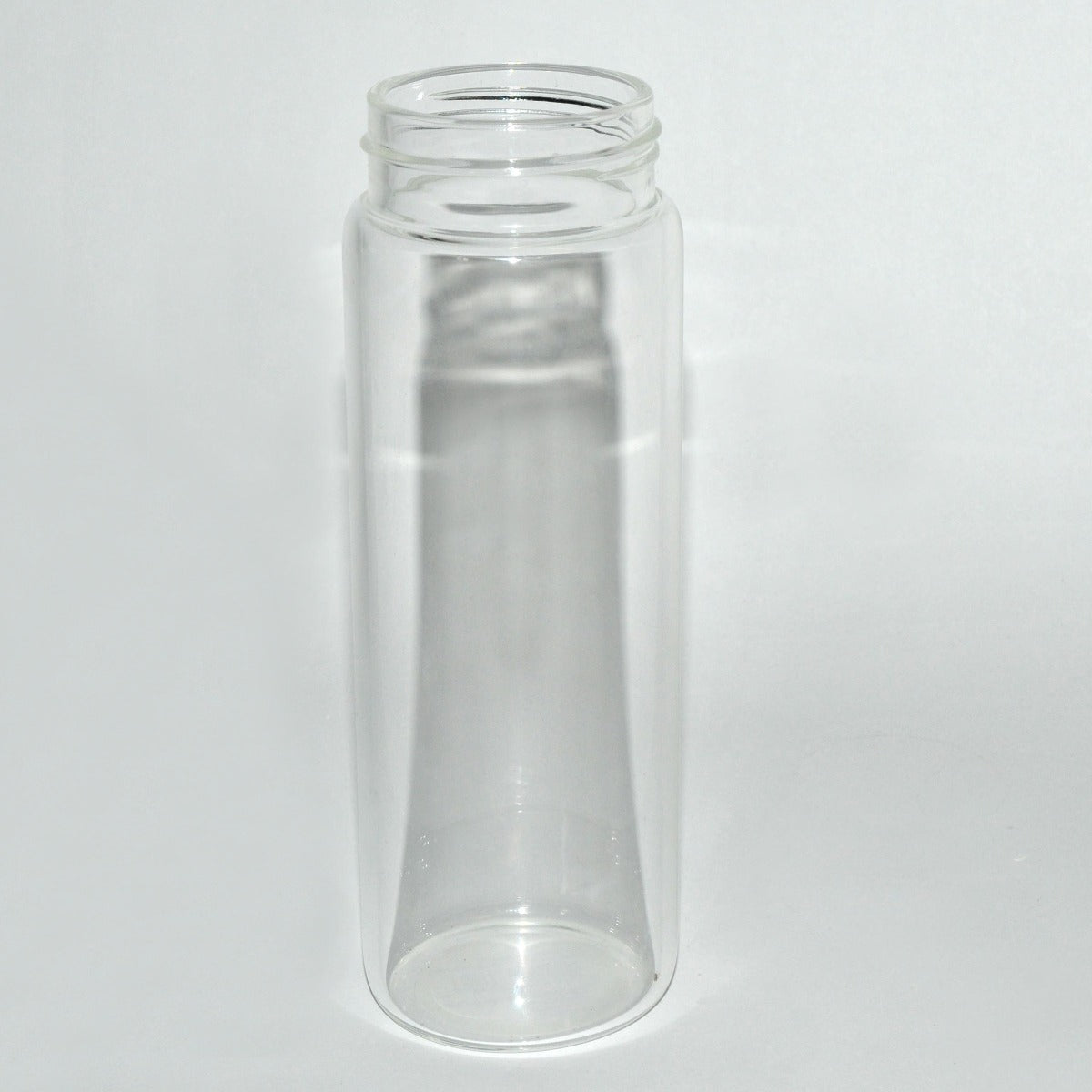 Dermalinfusion Clear Glass Waste Jar Threaded 2 3/8" x 6 3/4" PARTS
