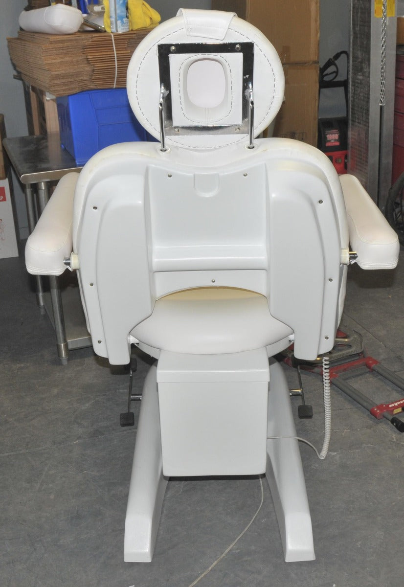 White Adjustable Electric Power Spa Facial Beauty Chair Table Bed Massage Seat