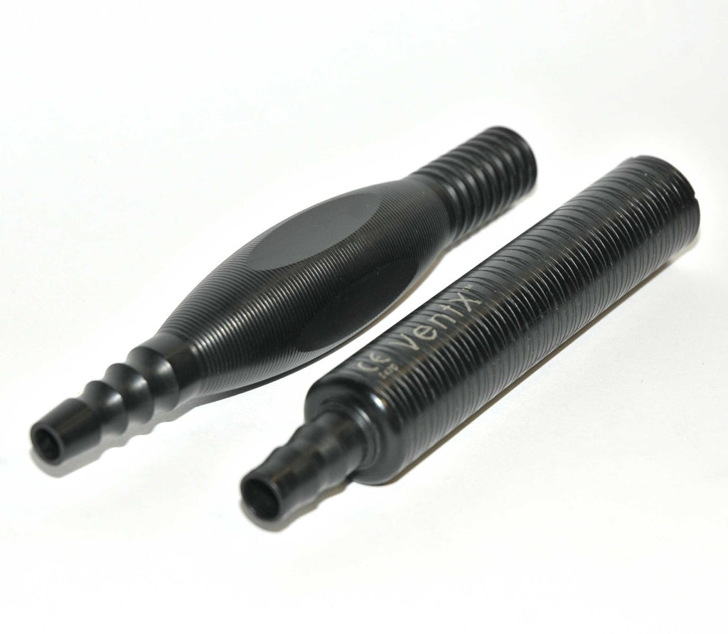 Vaser VentX Black Suction Cannula Needle Handle Delrin Handpiece Set 2 Pcs Lot
