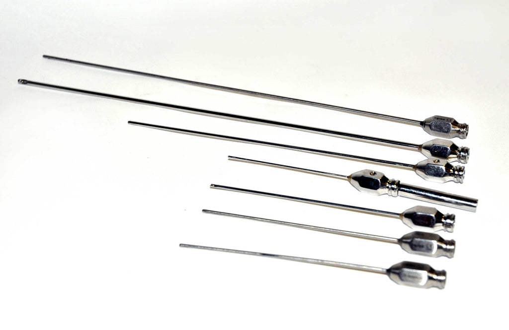 Byron Cannula Suction Injection Infiltration Metal Blunt Nose Lot Cannulae Set