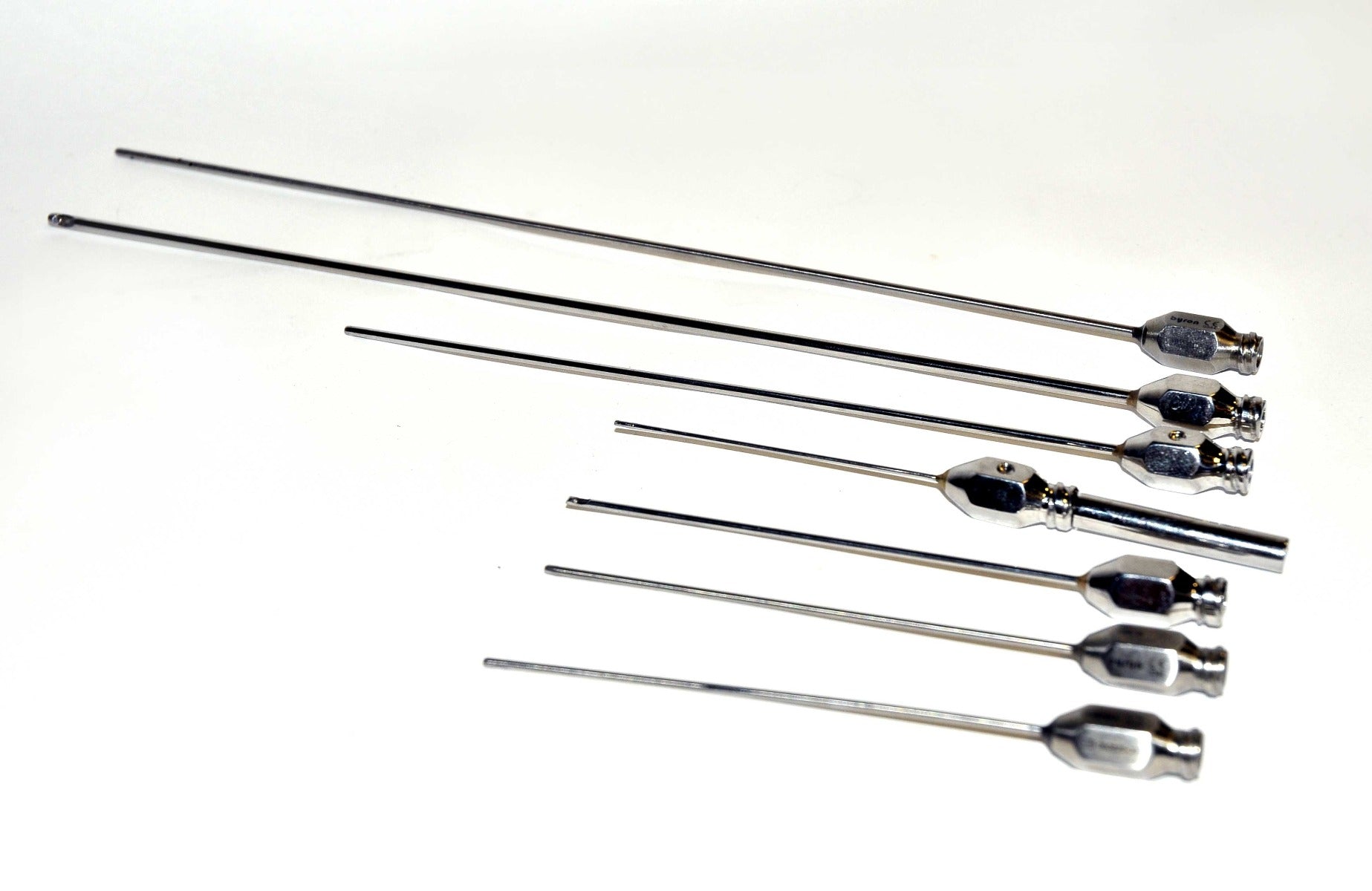 Byron Cannula Suction Injection Infiltration Metal Blunt Nose Lot Cannulae Set