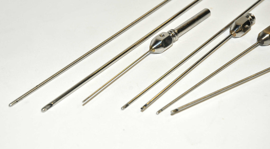 Byron Cannula Suction Injection Infiltration Metal Blunt Nose Lot Cannulae Set
