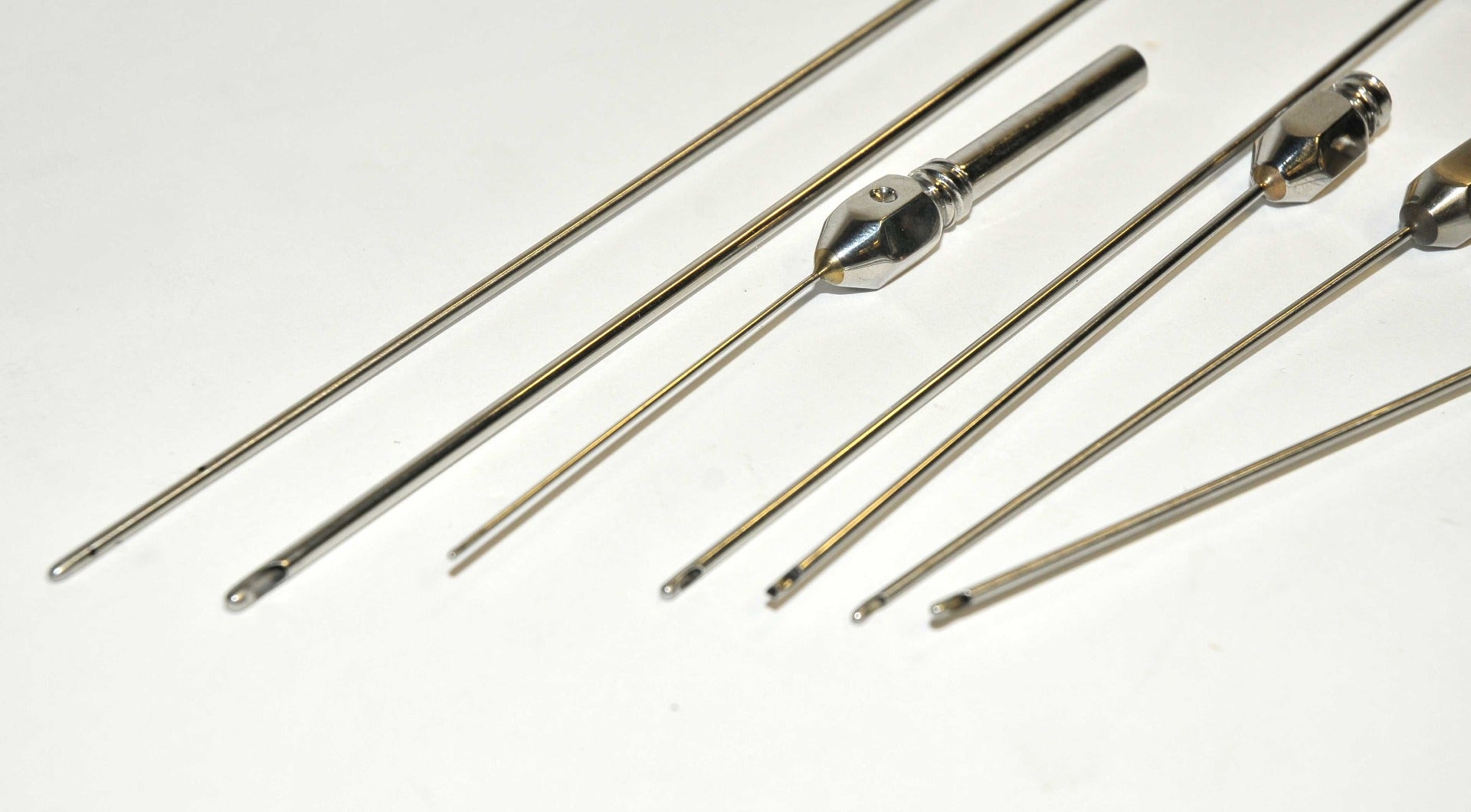 Byron Cannula Suction Injection Infiltration Metal Blunt Nose Lot Cannulae Set
