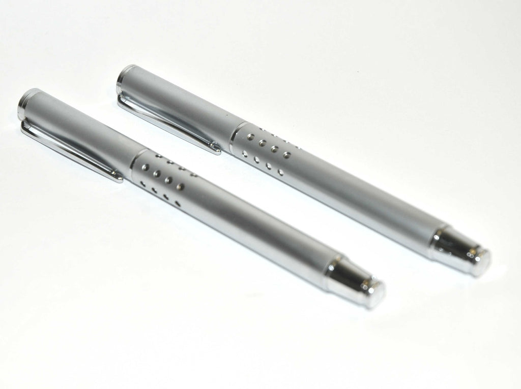 Silver Flat Tip Precision Sharp Laser Fiber Cutting Blade Knife Pocket Pen x2