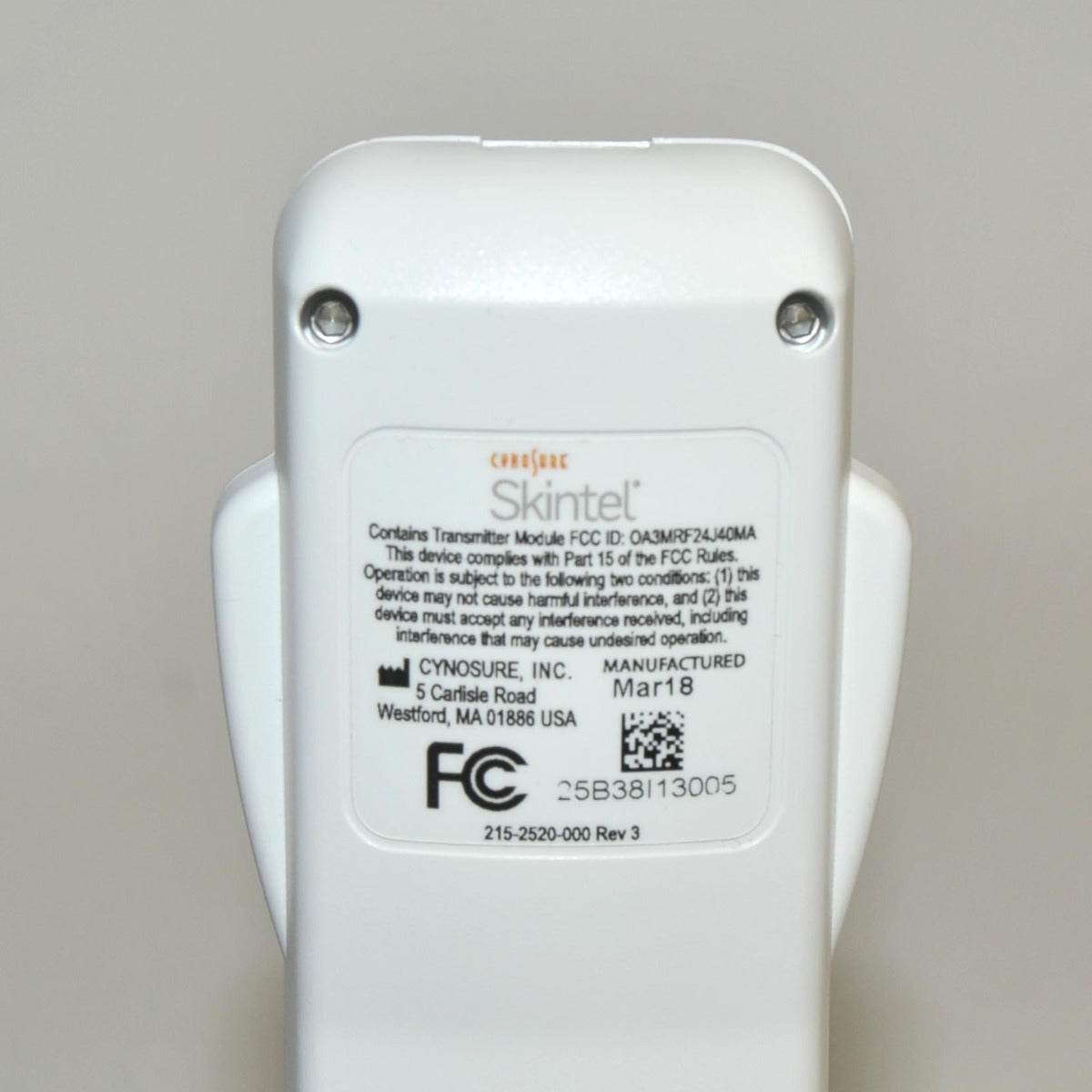 2018 Cynosure Palomar Skintel Laser Melanin Density Skin Type Reader w/Charger
