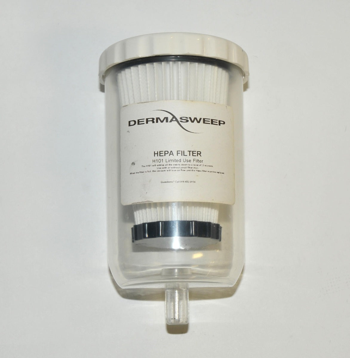 DermaSweep HEPA Filter H101 Limited Use Filter 0.3 Micron Filtration Derma Sweep