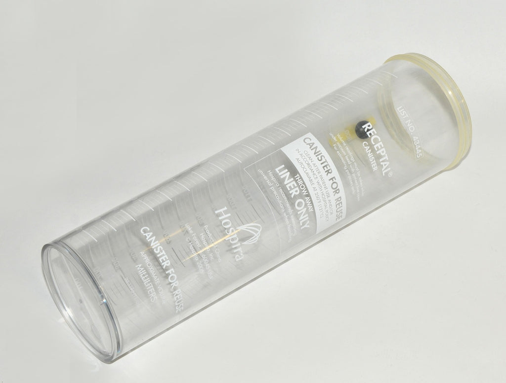 Hospira RECEPTAL Canister 43445 Reusable Plastic 1900 ml Autoclavable Container