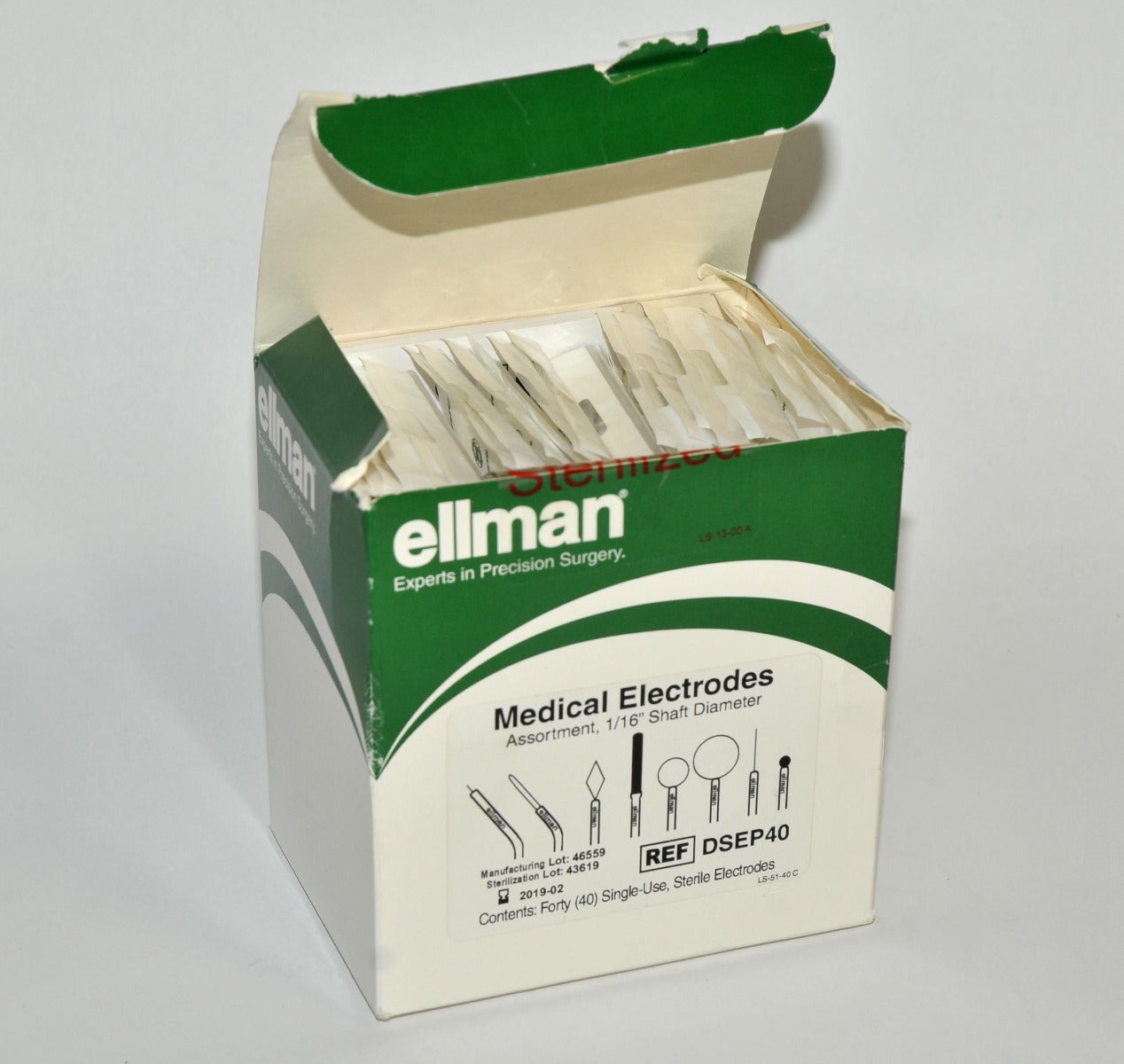 Ellman DSEP40 Pelleve Medical Electrodes Lot 1/16" Shaft Diameter x25Pcs EXP2019