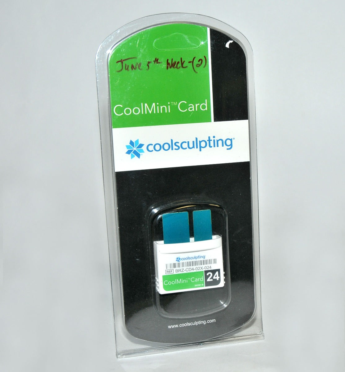 Zeltiq CoolSculpting CoolMini Card BRZ-CD4-02X-024 x22 Treatments Cycle Count