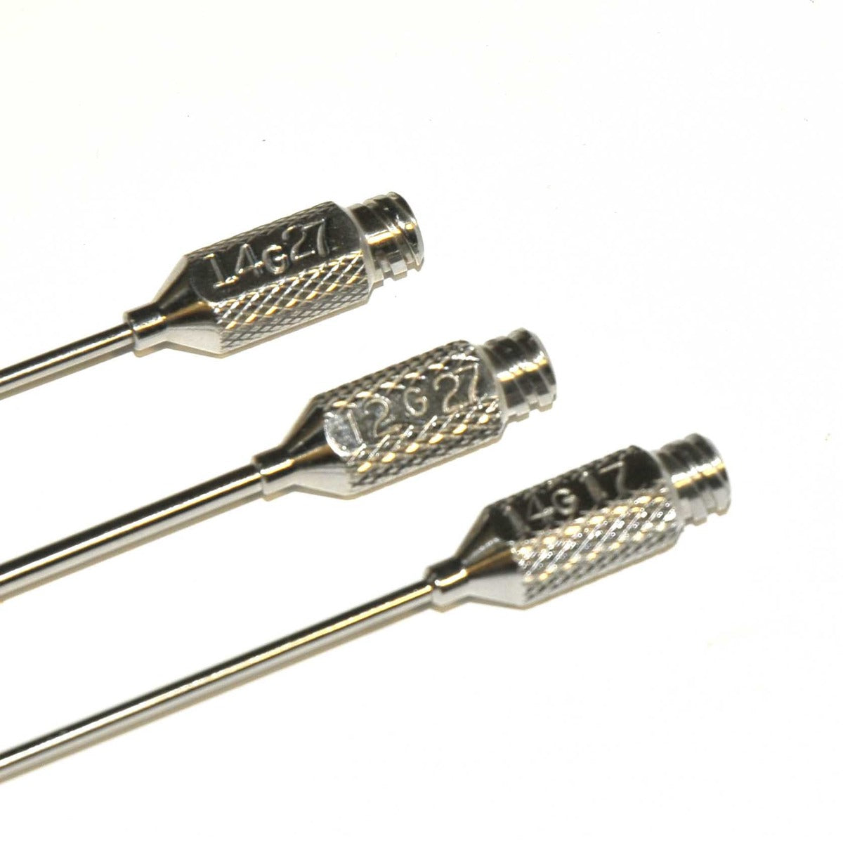 Surgical Cannula Set Blunt Tip Luer-Style Lock Twist Cannula w Handle 4 Hole x3