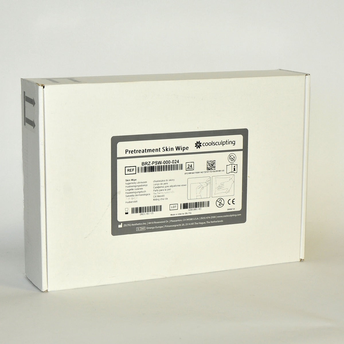 ZELTIQ CoolSculpting Pretreatment Skin Wipe BRZ-PSW-000-024 Treatment (NEW)