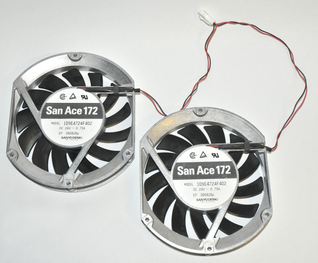 Sanyo Denki San Ace 172 Dual Electric Fan 109E4724F402 24V Laser Set PARTS AS IS