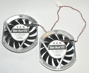 Sanyo Denki San Ace 172 Dual Electric Fan 109E4724F402 24V Laser Set PARTS AS IS