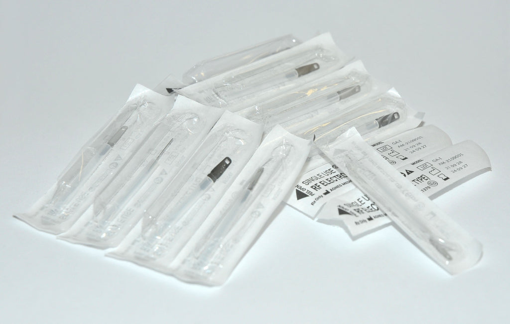 Agnes Medical RF Electrode Needle Type Model GA-I Micro-Insulated x5 Pcs