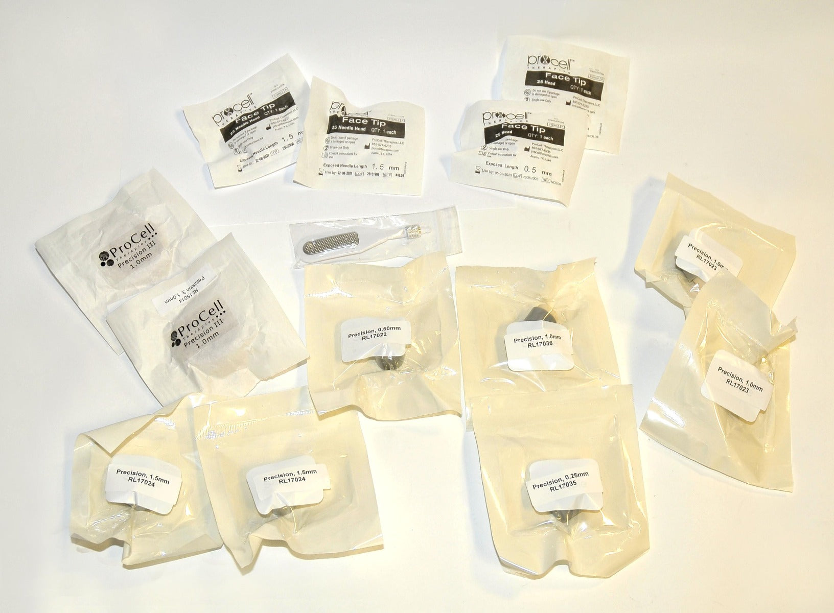 ProCell Therapies MicroNeedling Skin MicroChanneling Tips Paddle Lot Assortment