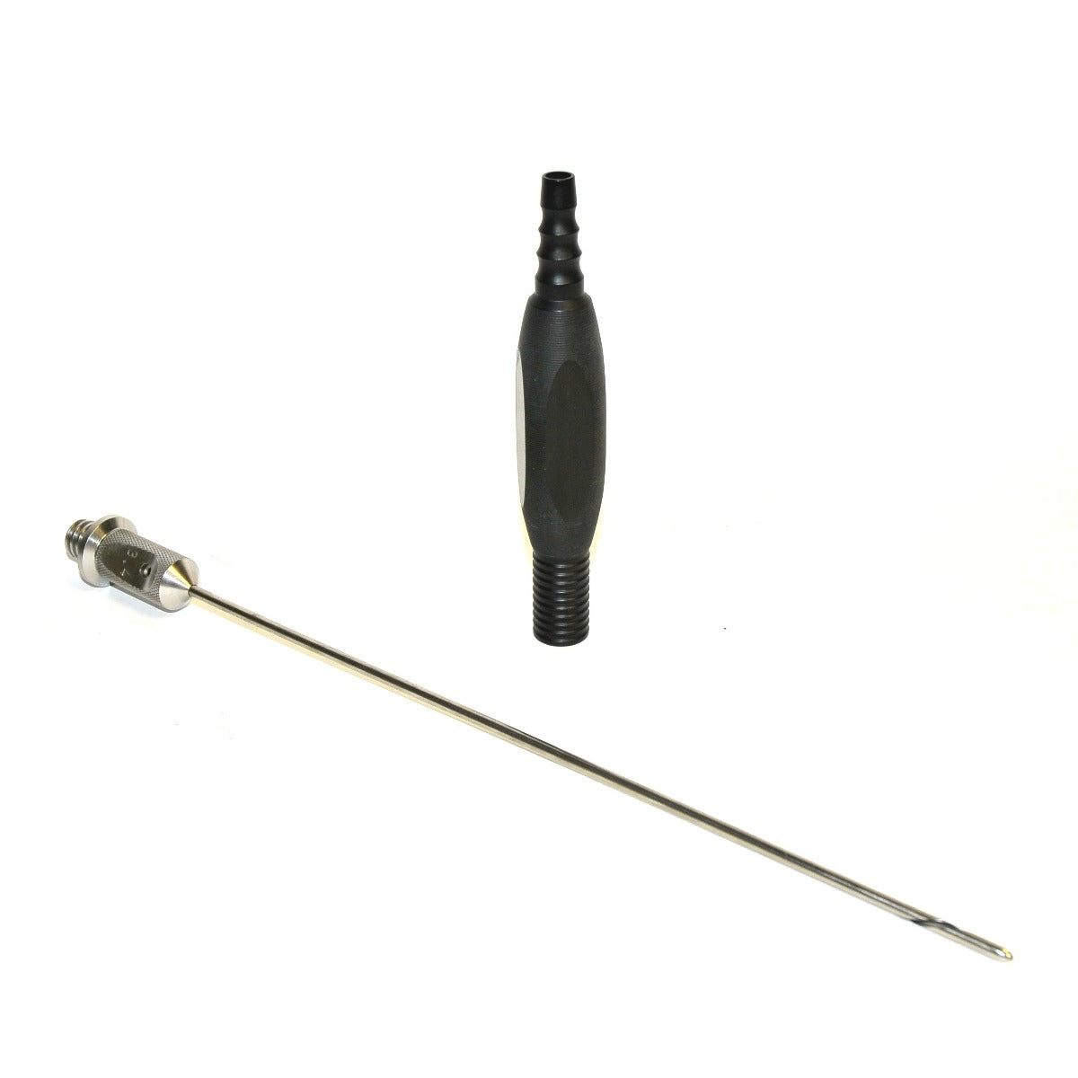Handpiece Cannula Needle Suction Set Black Handle 3.4 Blunt Spiral Tip 10" Set