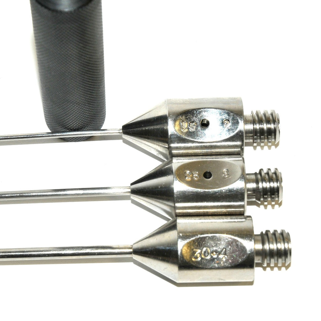 Handpiece Cannula Needle Suction Black Handle Blunt Tri-Port Cannulae x3 Tips