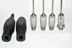 Handpiece Cannula Needle Suction Black 2 Handles Blunt Multi-Port 4 Cannulae Set