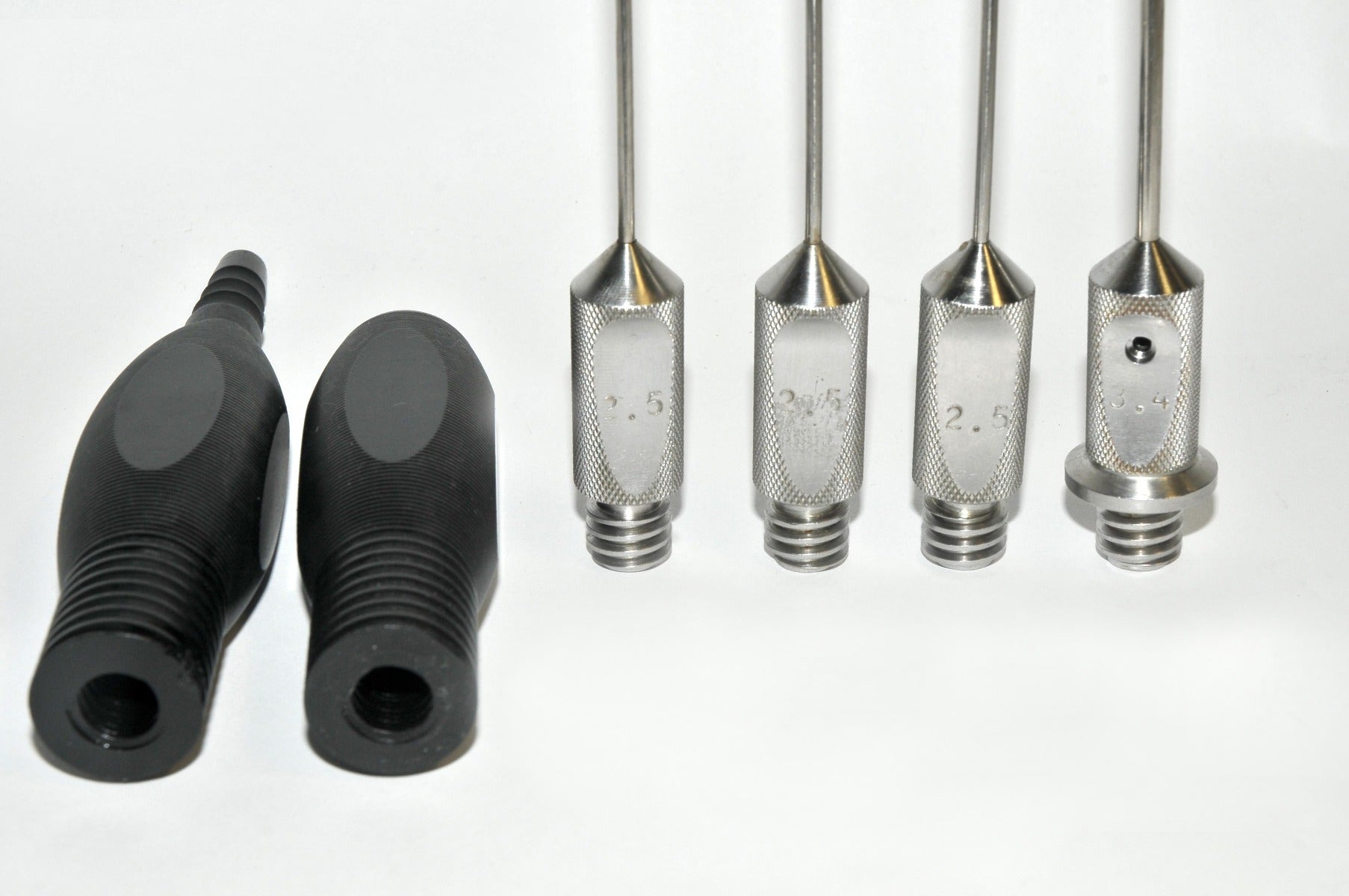 Handpiece Cannula Needle Suction Black 2 Handles Blunt Multi-Port 4 Cannulae Set