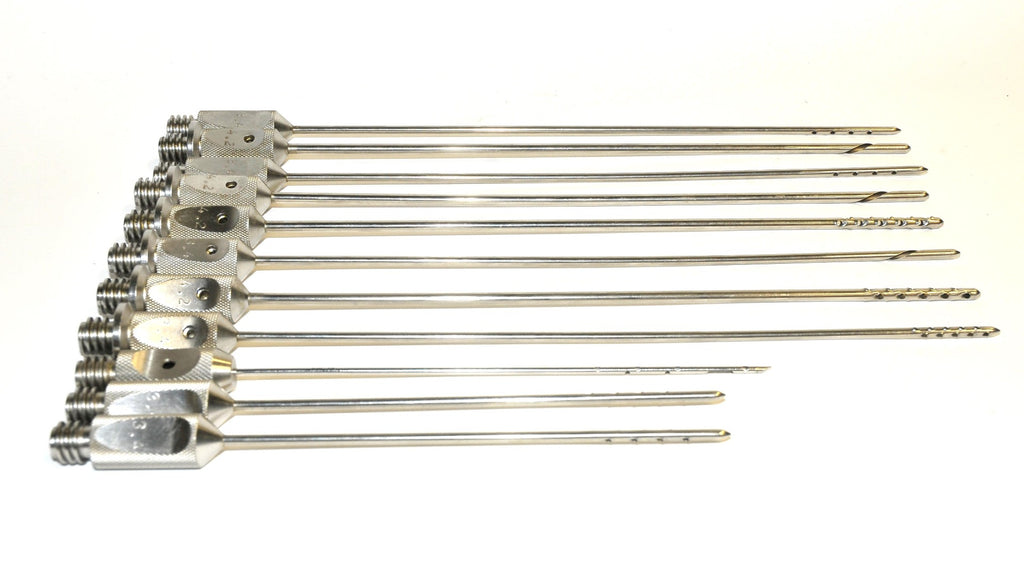 Handpiece Cannula Needle Suction Blunt Multi-Port Cannulae Large 11 Pc Lot Set