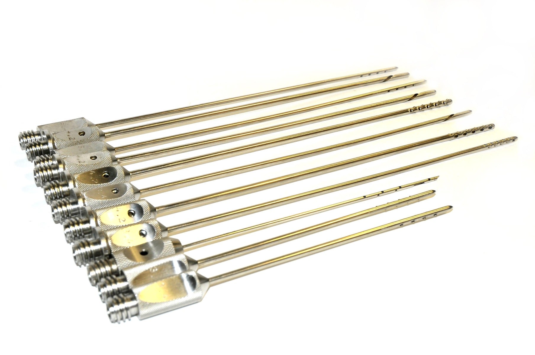 Handpiece Cannula Needle Suction Blunt Multi-Port Cannulae Large 11 Pc Lot Set