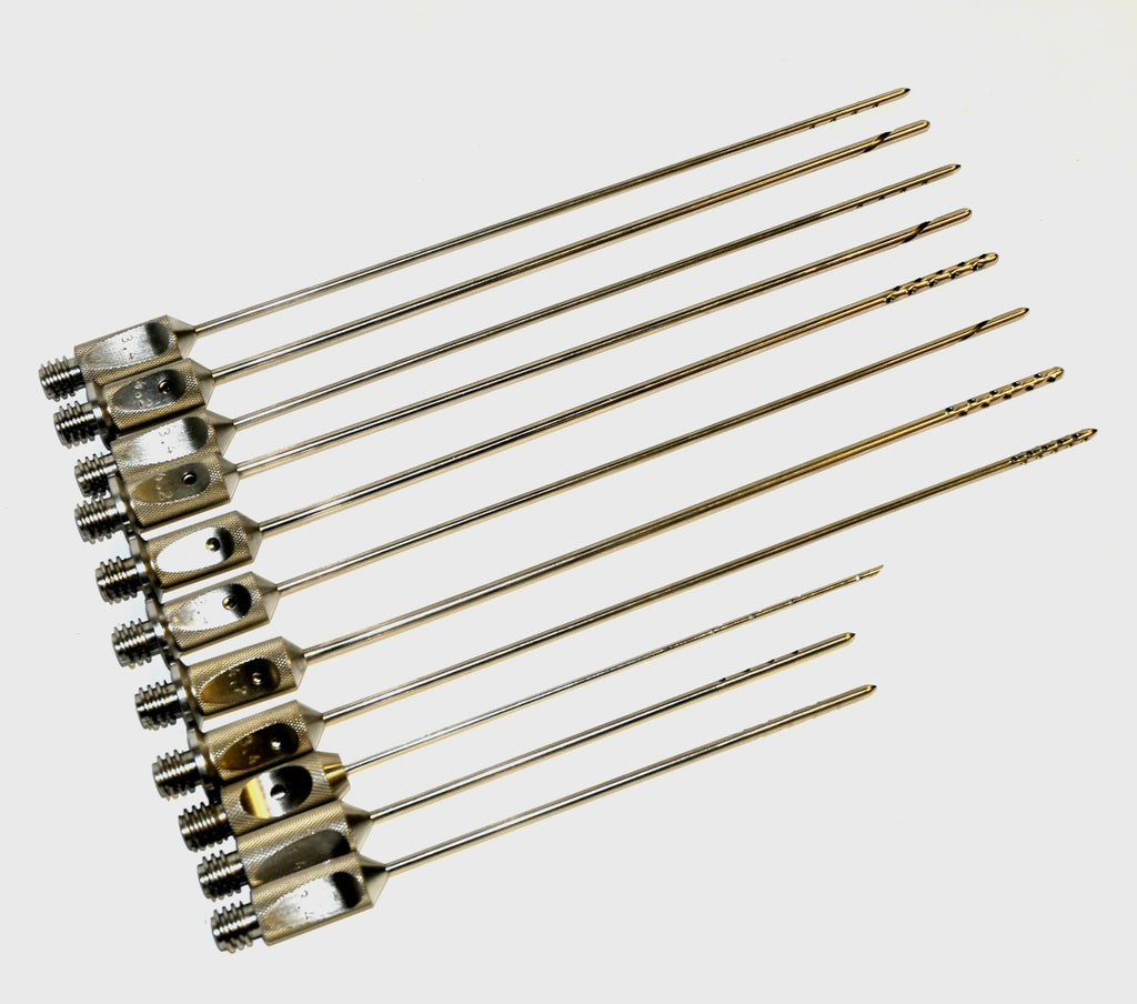Handpiece Cannula Needle Suction Blunt Multi-Port Cannulae Large 11 Pc Lot Set