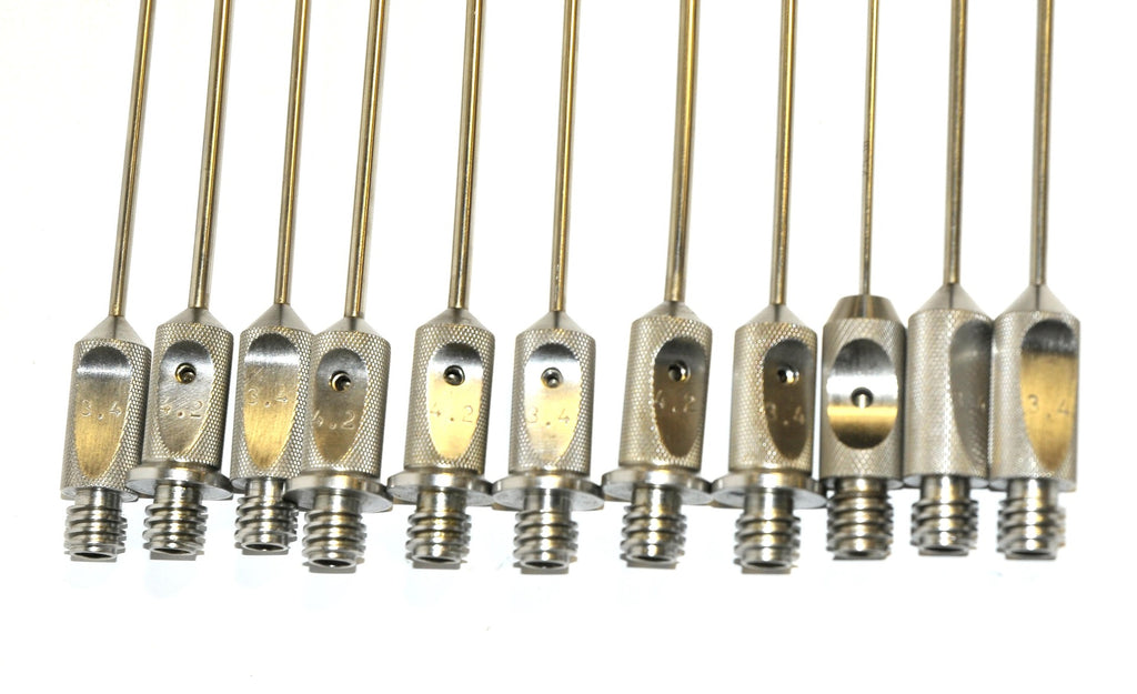 Handpiece Cannula Needle Suction Blunt Multi-Port Cannulae Large 11 Pc Lot Set