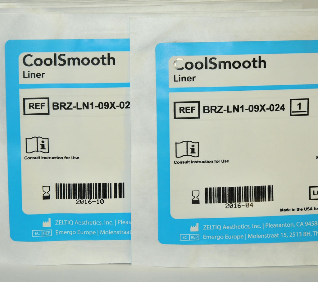 ZELTIQ CoolSculpt CoolSmooth Liner BRZ-LN1-09X-024 Cool Smooth EXP 2016 x15 Pcs
