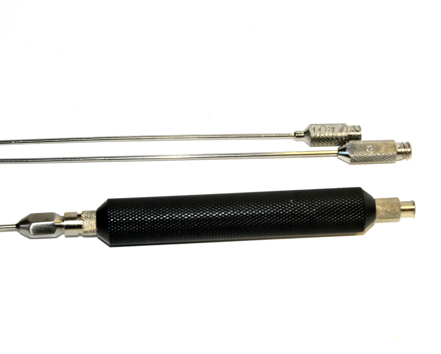 Handpiece Cannula Needle Suction Black Handle Blunt Luer Lock Type x3 Cannulae