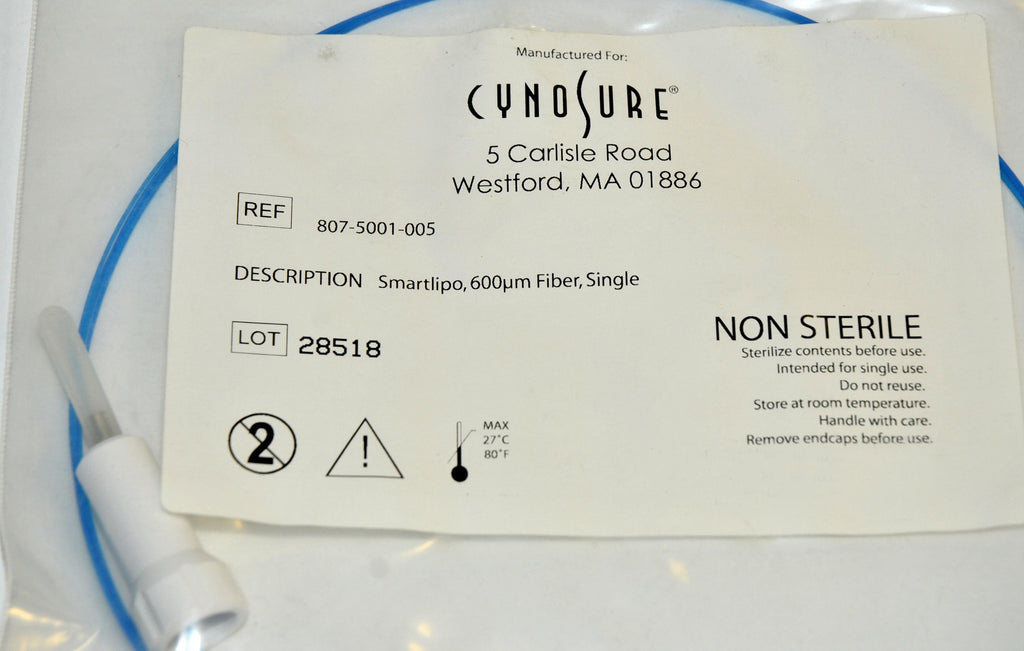 CUSTOM SALE Cynosure SMARTLIPO Laser Blue Fiber SideLaze 600um Lot of 4