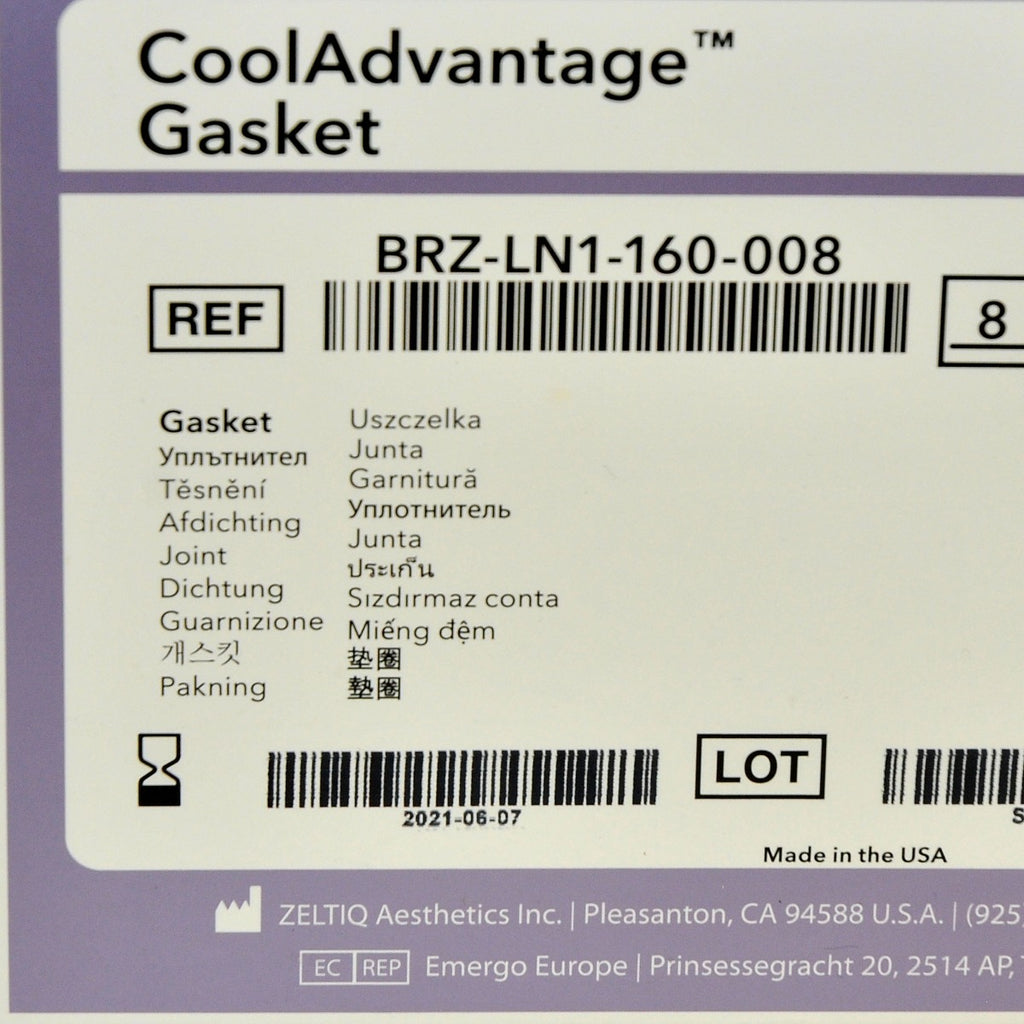 ZELTIQ CoolSculpting CoolAdvantage Gasket BRZ-LN1-160-008 CoolSculpt 2021 x11 Pcs