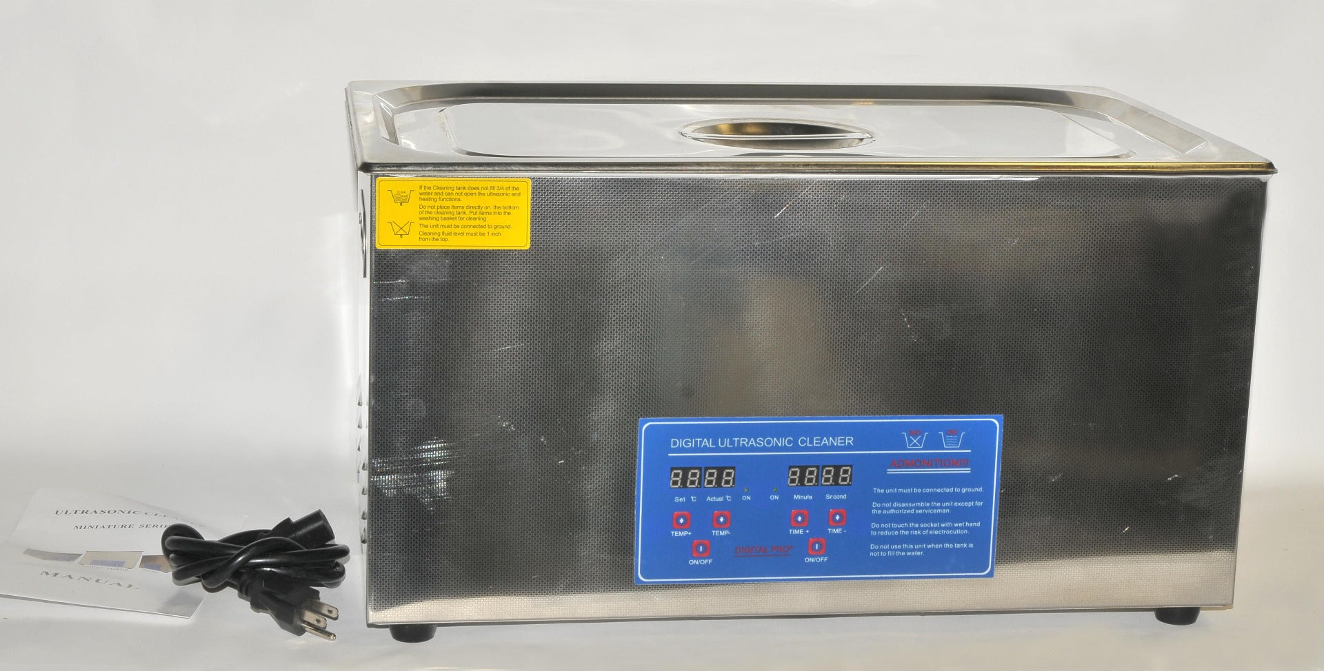 Ultrasonic Cleaner JPS-80A Digital Control LCD Stainless Steel Medical Dental