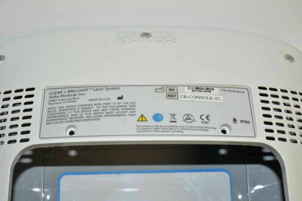Solta Clear & Brilliant Laser CB Console Front Display Panel Bubble Cover PARTS