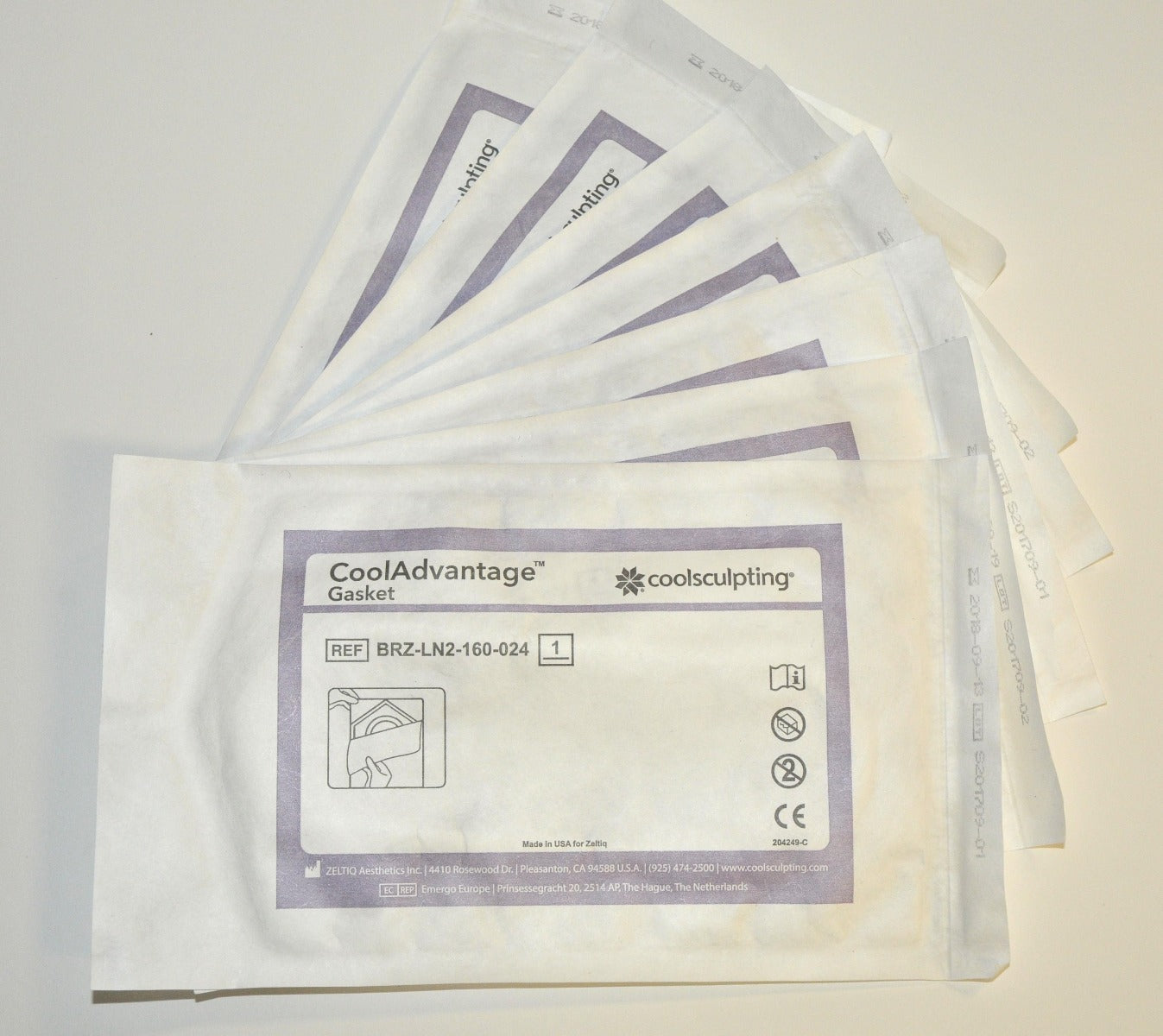 ZELTIQ CoolSculpting CoolAdvantage GASKETS BRZ-LN2-160-024 x19 Pcs Exp-09/2018