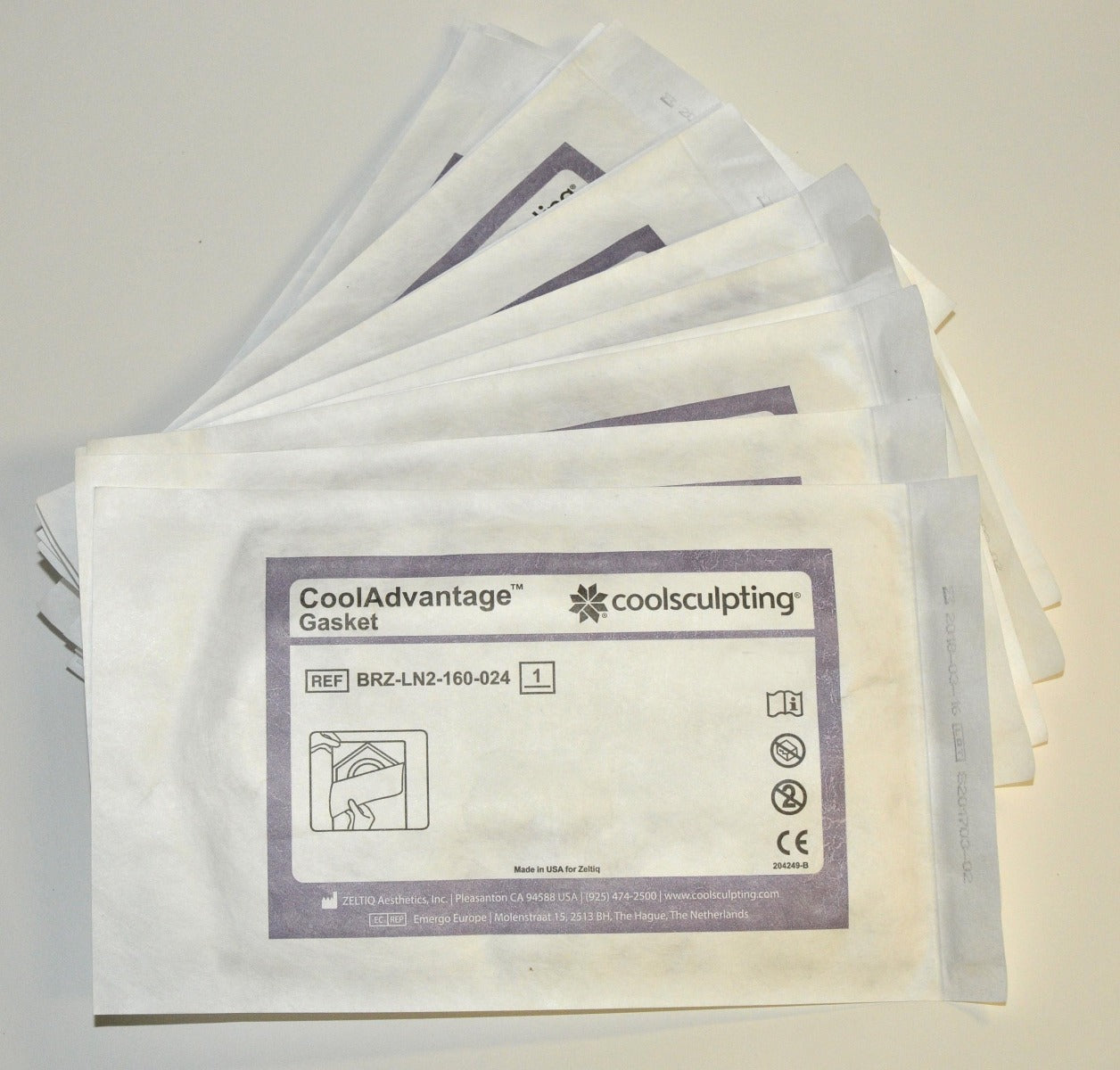 ZELTIQ CoolSculpting CoolAdvantage GASKETS BRZ-LN2-160-024 x32 Pcs Exp3/2018