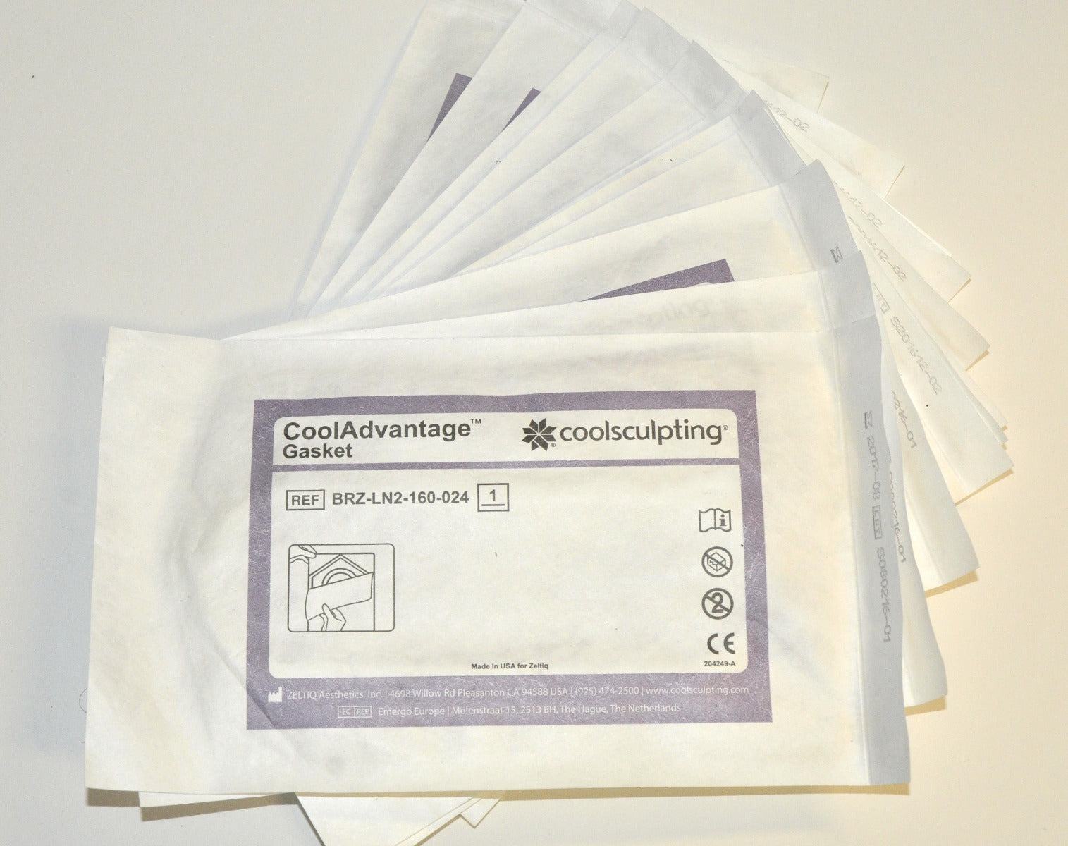 ZELTIQ CoolSculpting CoolAdvantage GASKETS BRZ-LN2-160-024 x11 Pcs Exp2017