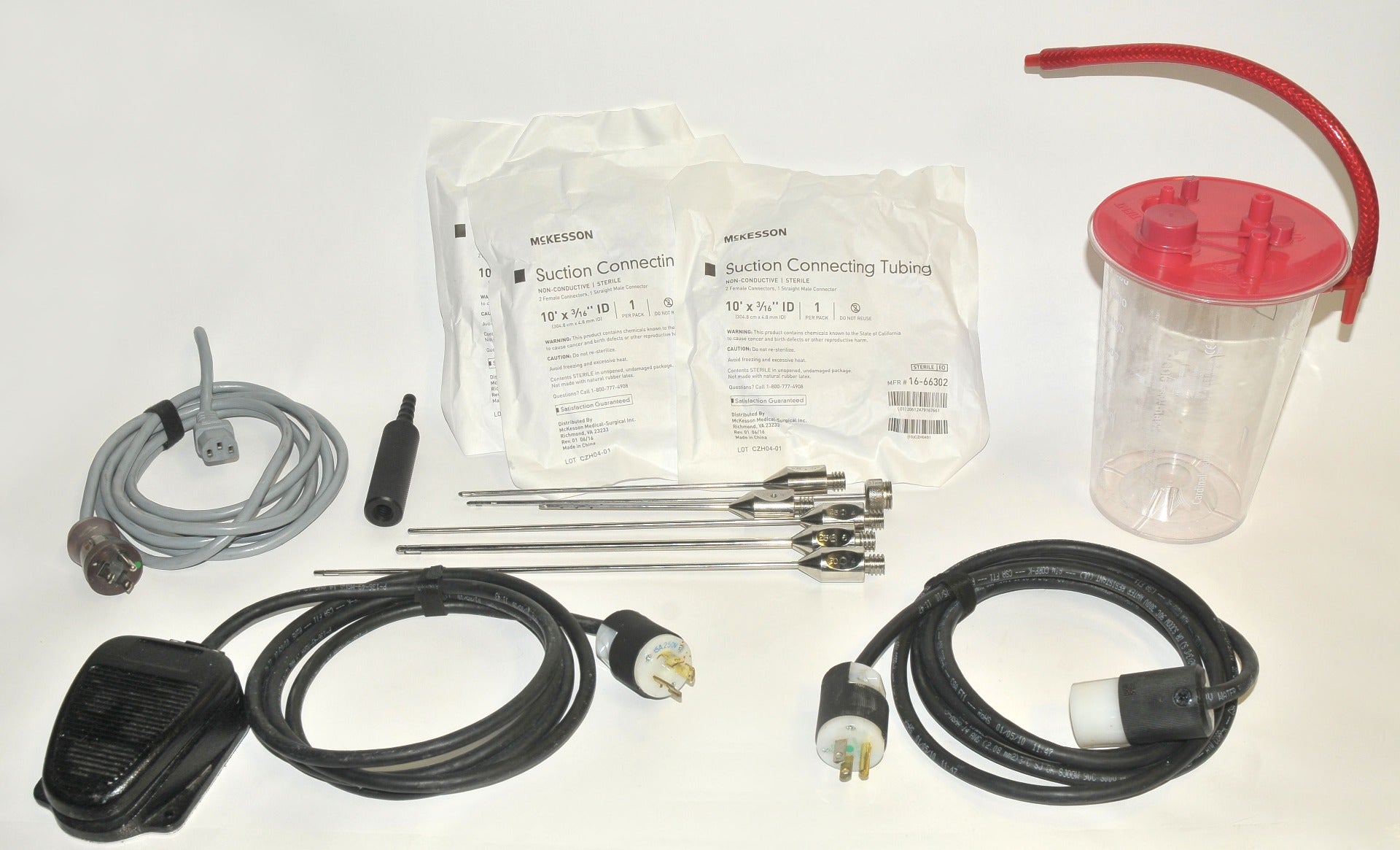 Wells Johnson Hercules Aspirator Infiltration Suction Tubing Cannulae System