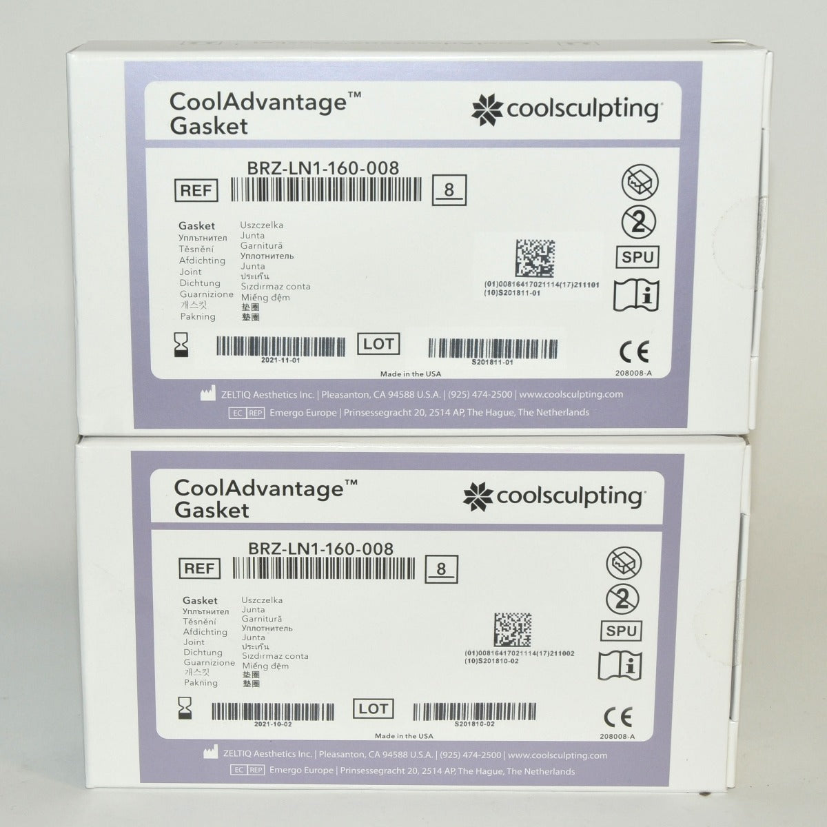 ZELTIQ CoolSculpting CoolAdvantage Gasket BRZ-LN1-160-008 Lot 13 Pcs
